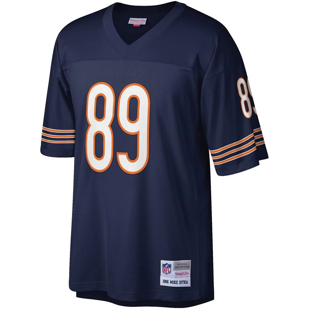 商品Mitchell and Ness|Men's Mike Ditka Navy Chicago Bears Legacy Replica Jersey,价格¥892,第2张图片详细描述