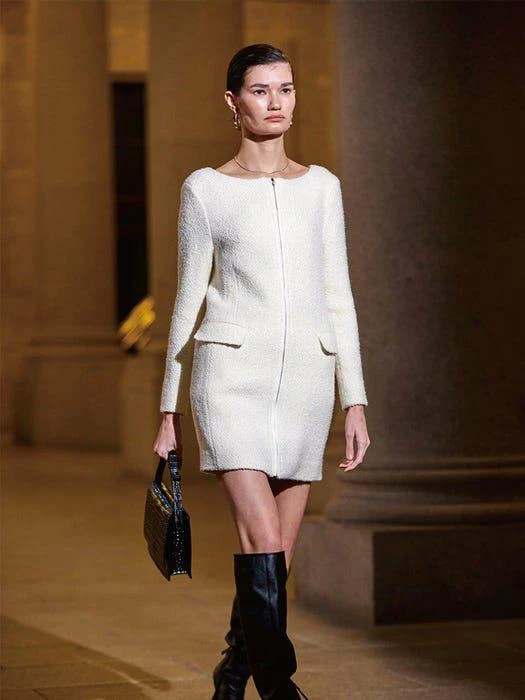 商品OUI MAIS NON|Wool Tweed Dress,价格¥1898,第2张图片详细描述