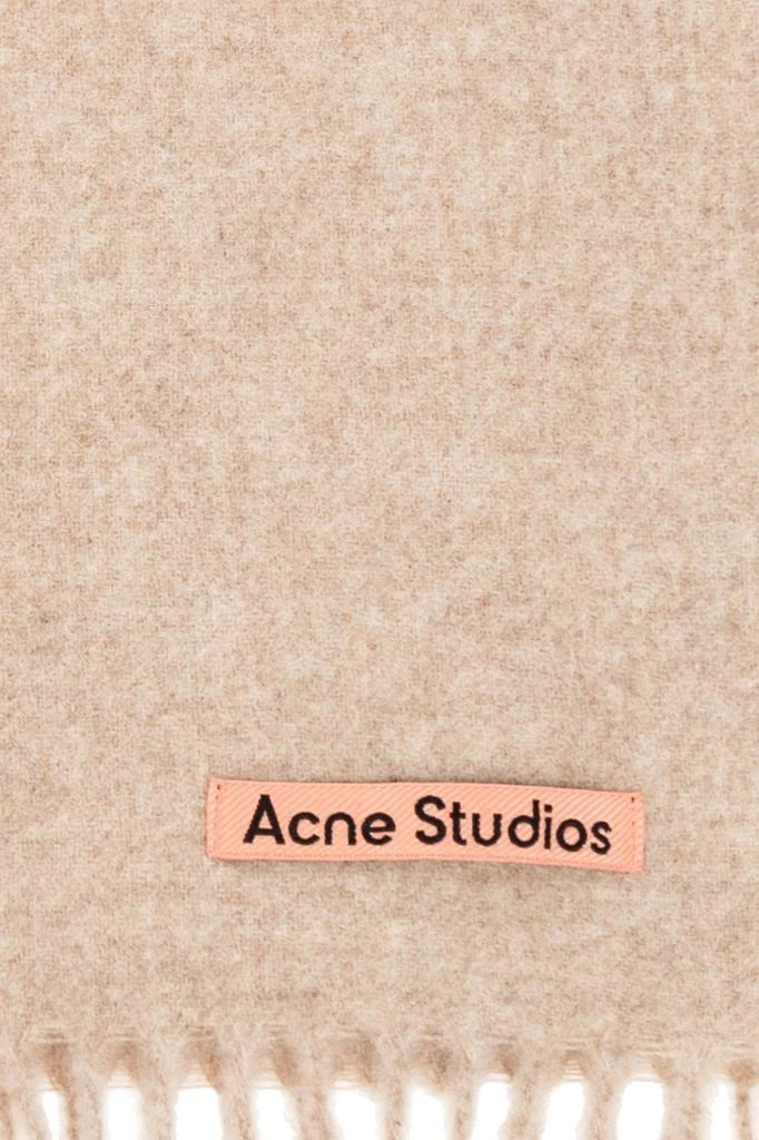 商品Acne Studios|Acne Studios Logo Detailed Fringed Edge Scarf,价格¥915,第2张图片详细描述