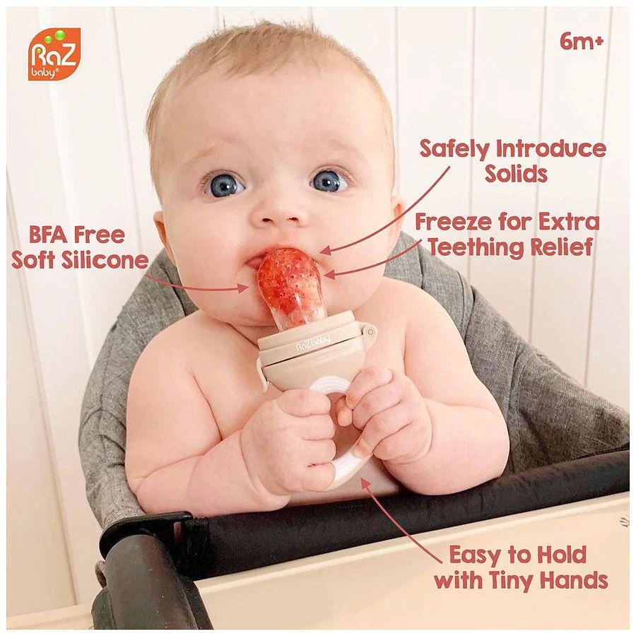 商品Raz Baby|Silicone Raz-Feeder & Teether,价格¥52,第5张图片详细描述