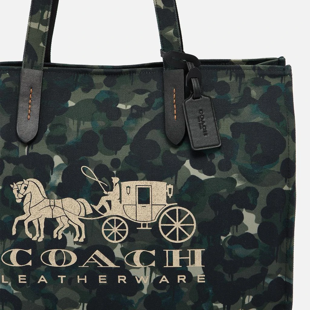 商品Coach|Coach Leather-Trimmed Camouflage-Print Canvas Tote Bag,价格¥1103,第3张图片详细描述