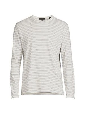 商品Vince|Striped Long Sleeve Tee,价格¥223,第3张图片详细描述