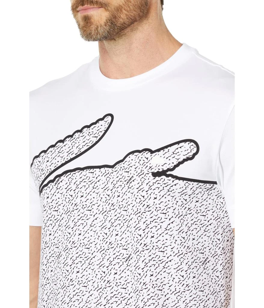 商品Lacoste|Short Sleeve Graphic Print Active Tee,价格¥446,第3张图片详细描述