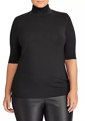 商品Ralph Lauren|Plus Size Knit Turtleneck Sweater,价格¥384,第1张图片