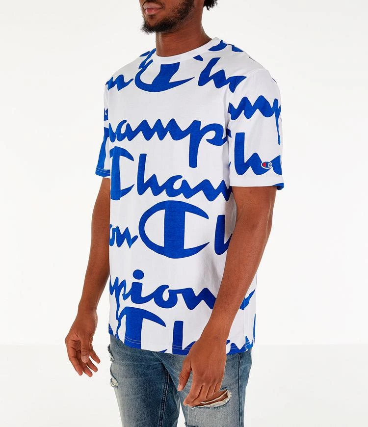 商品CHAMPION|Men's Champion Heritage Allover Print Large Script T恤,价格¥60,第4张图片详细描述