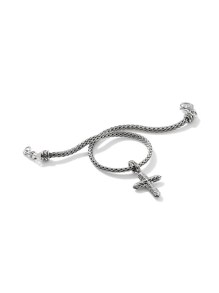 商品John Hardy|Classic Chain Sterling Silver Cross Charm Mini-Chain Bracelet,价格¥3653,第4张图片详细描述