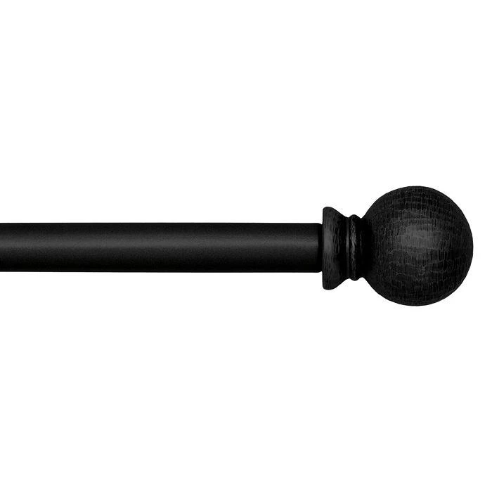 商品Elrene Home Fashions|Farmhouse Adjustable Curtain Rod with Hammered Ball Finials, 48"-86",价格¥416,第4张图片详细描述