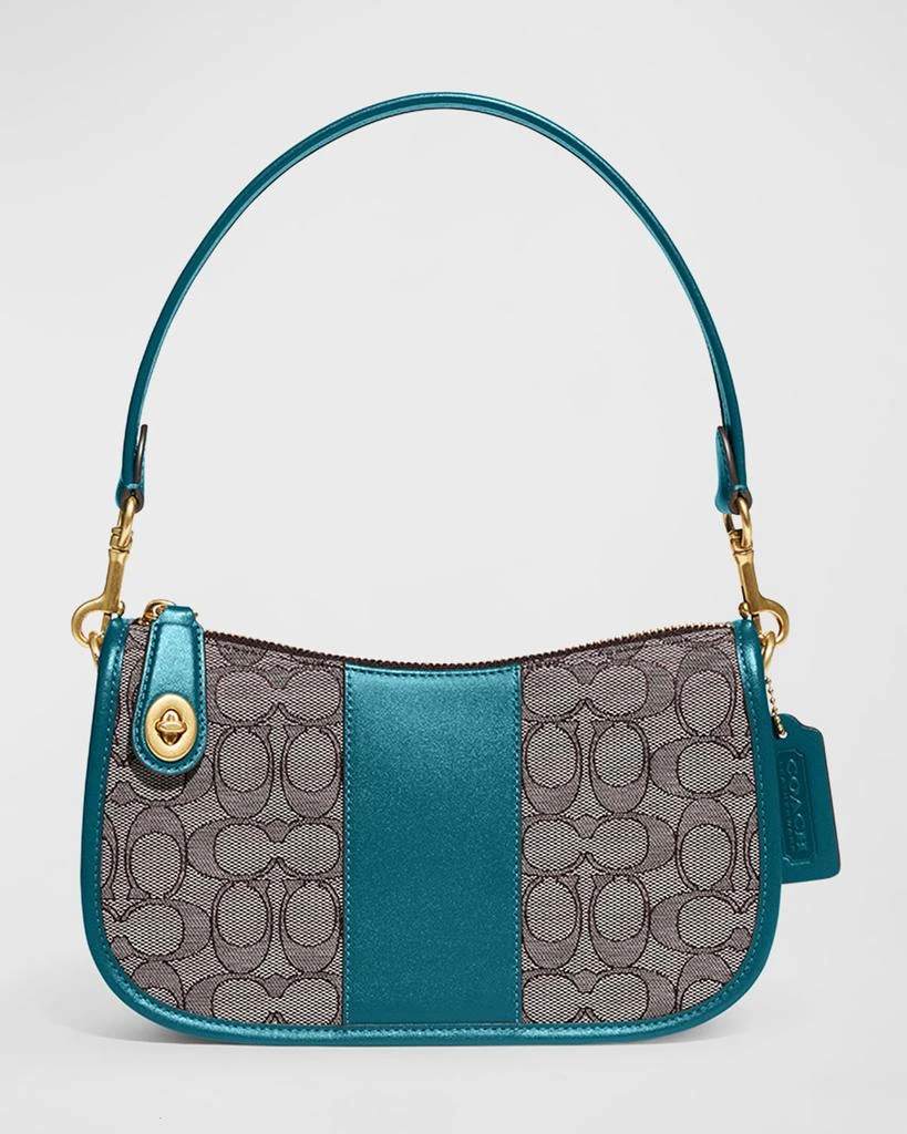 商品Coach|Swinger Signature Jacquard Shoulder Bag,价格¥1125,第3张图片详细描述