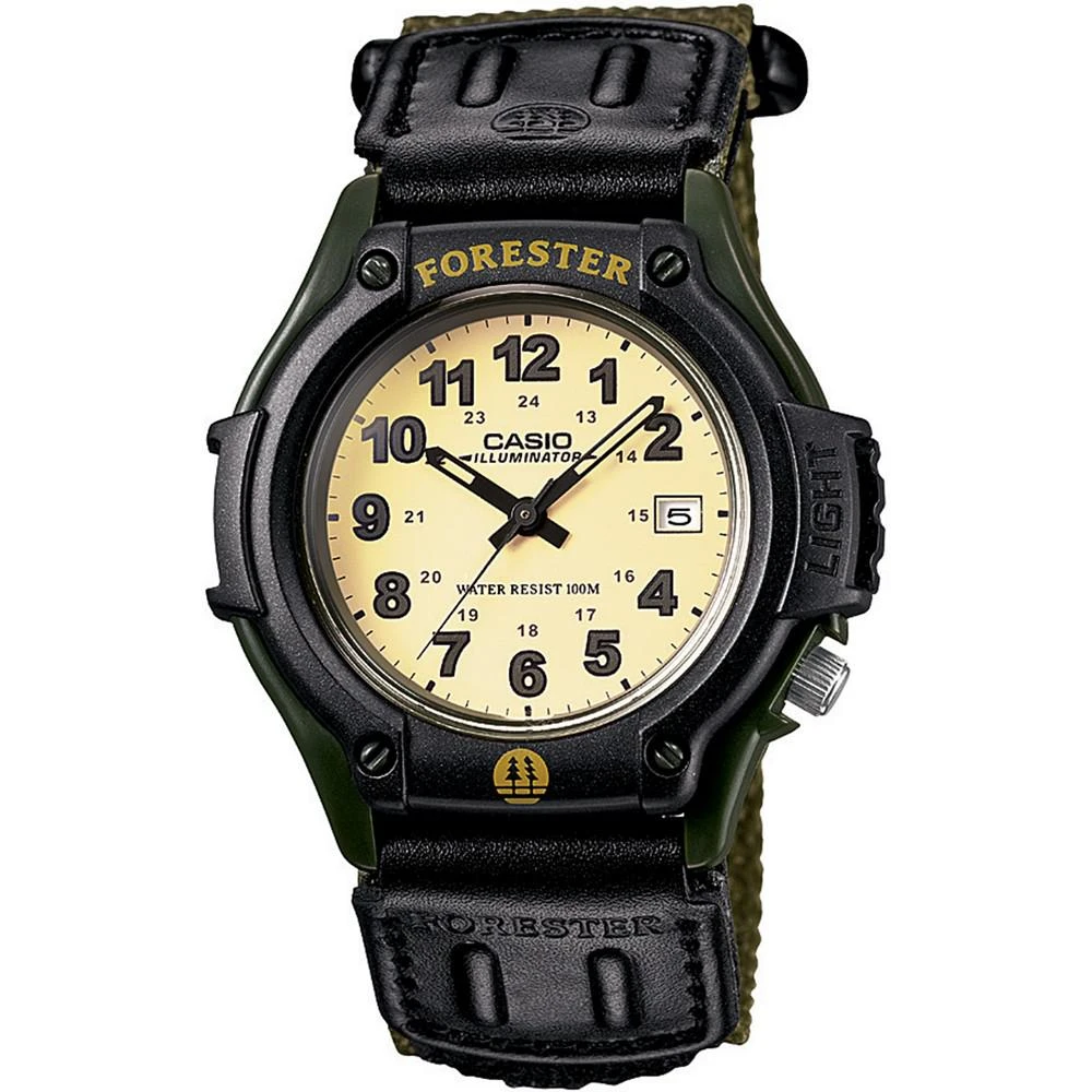 商品Casio|卡西欧 Forester 复古森林人 日期显示 防水石英手表-绿色,价格¥181,第1张图片