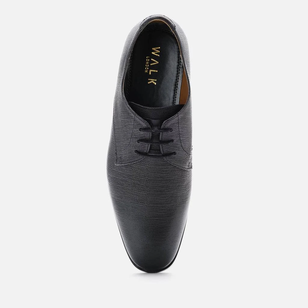 商品Walk London|WALK LONDON MEN'S FLORENCE ETCHED LEATHER DERBY SHOES - BLACK,价格¥227,第3张图片详细描述