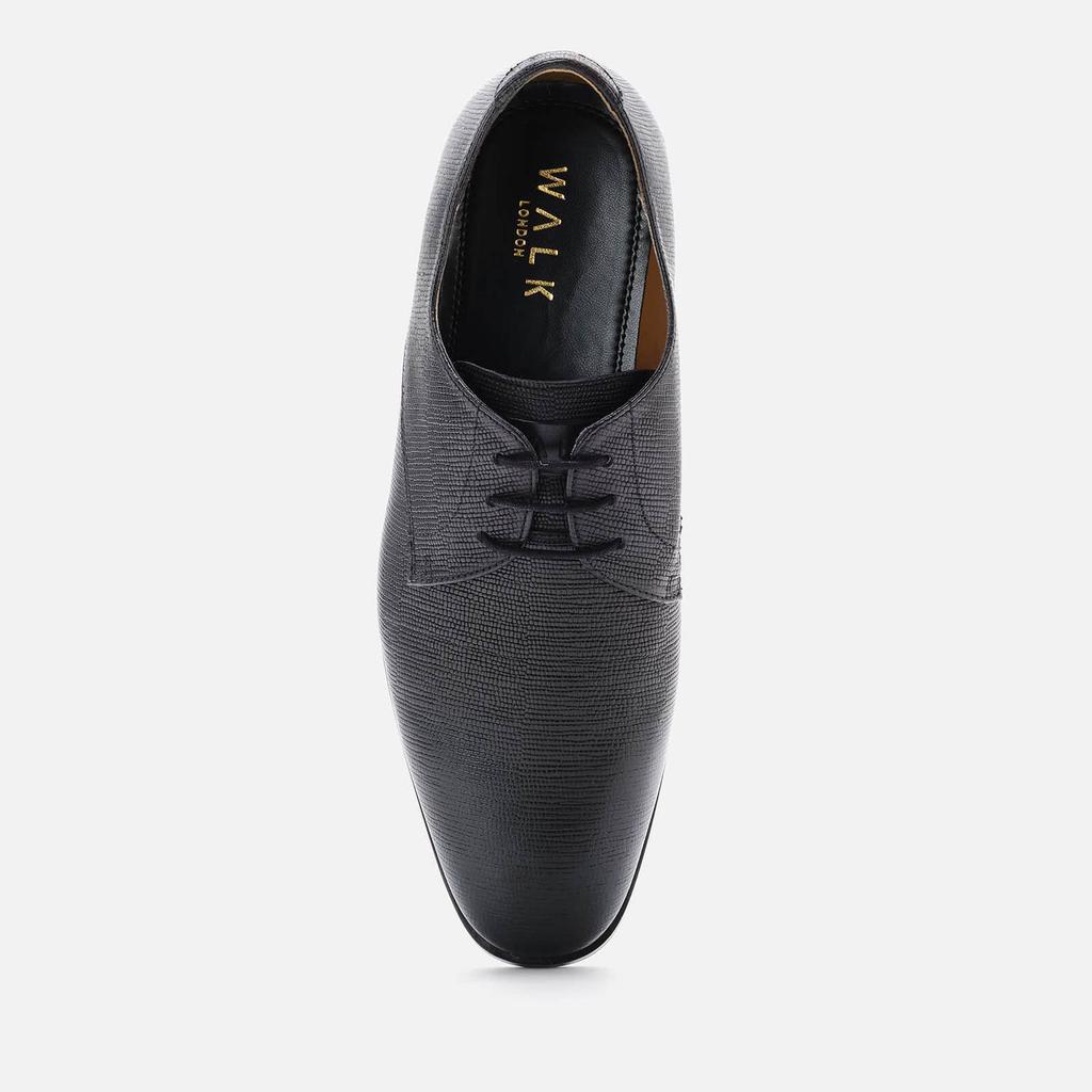 商品Walk London|Walk London Men's Florence Etched Leather Derby Shoes - Black,价格¥244,第5张图片详细描述