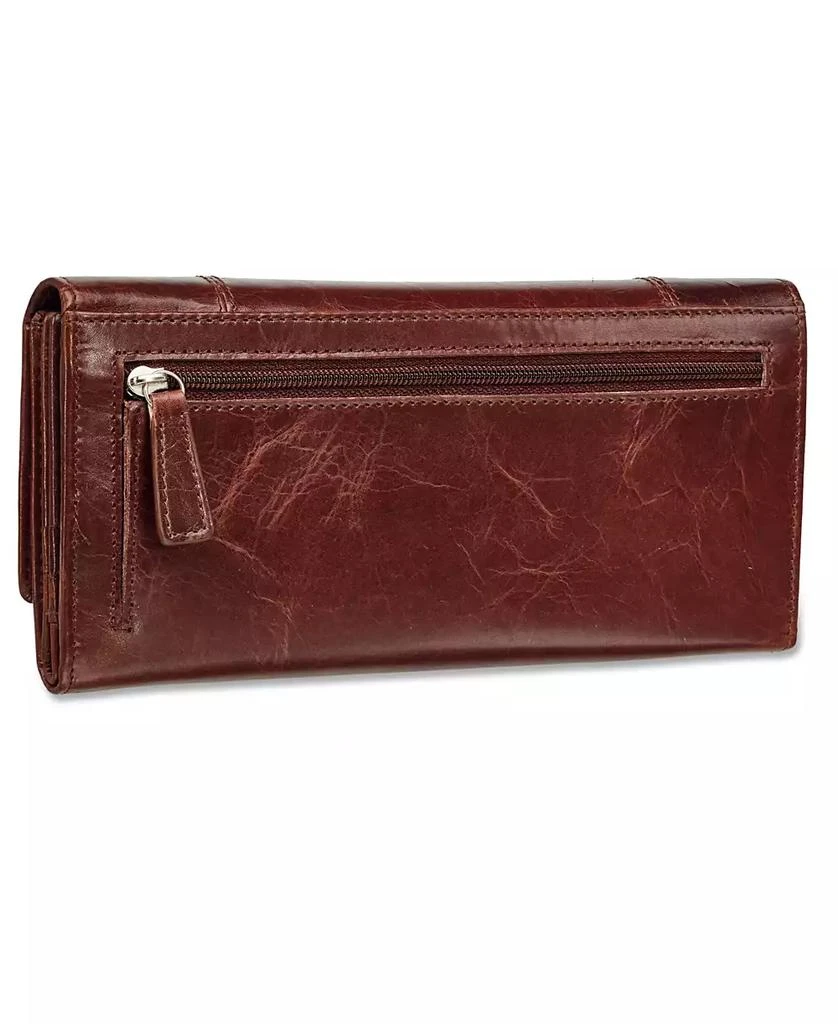 Casablanca Collection RFID Secure Ladies Trifold Wing Wallet 商品