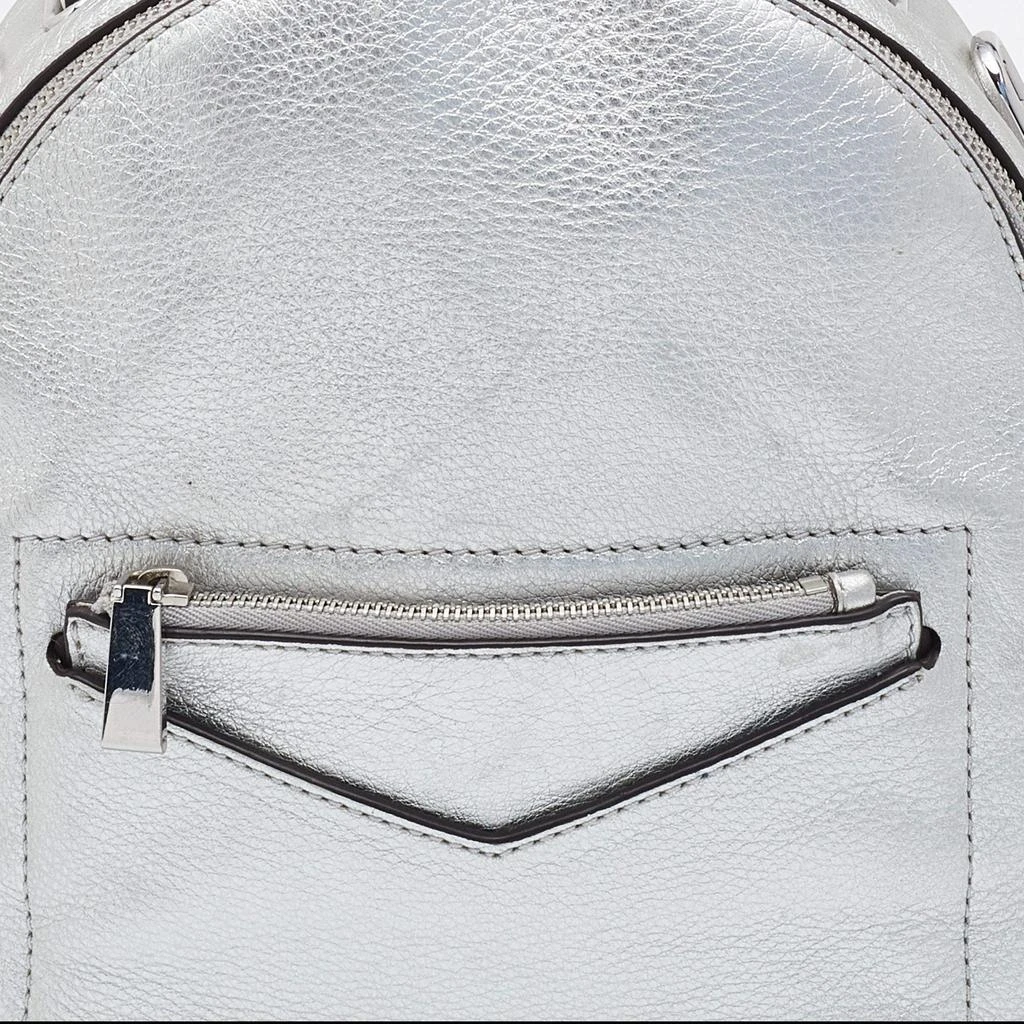 商品[二手商品] Michael Kors|Michael Kors Silver Leather Jessa Convertible Backpack,价格¥1235,第5张图片详细描述