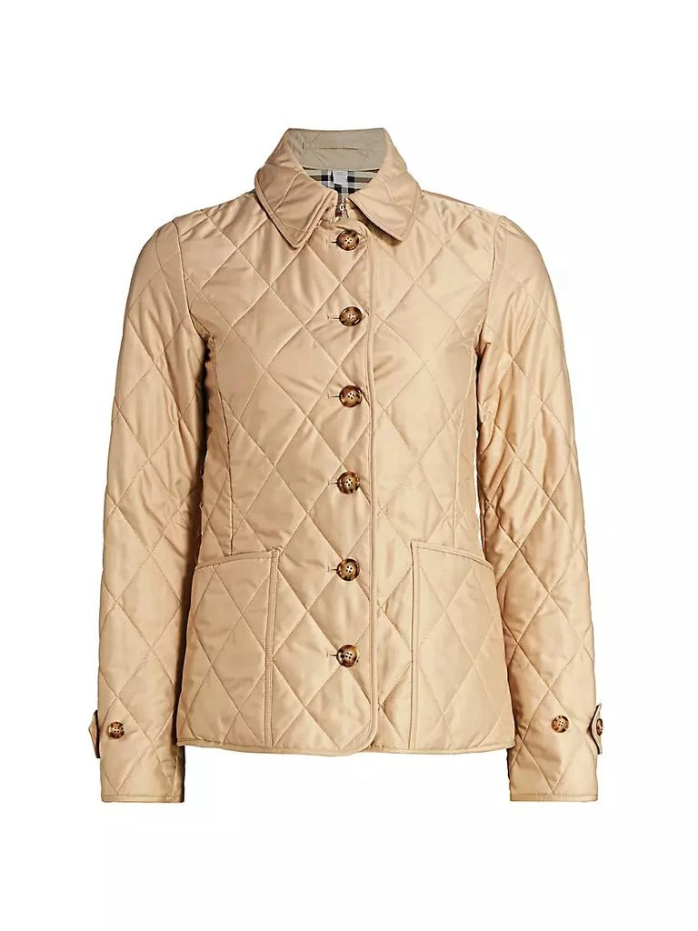 商品Burberry|Fernleigh Quilted Logo Coat,价格¥7139,第1张图片