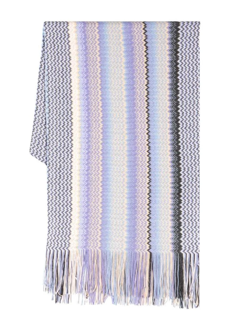 商品MISSONI SPORT|MISSONI SPORT Fringe wool blend scarf,价格¥1004,第1张图片