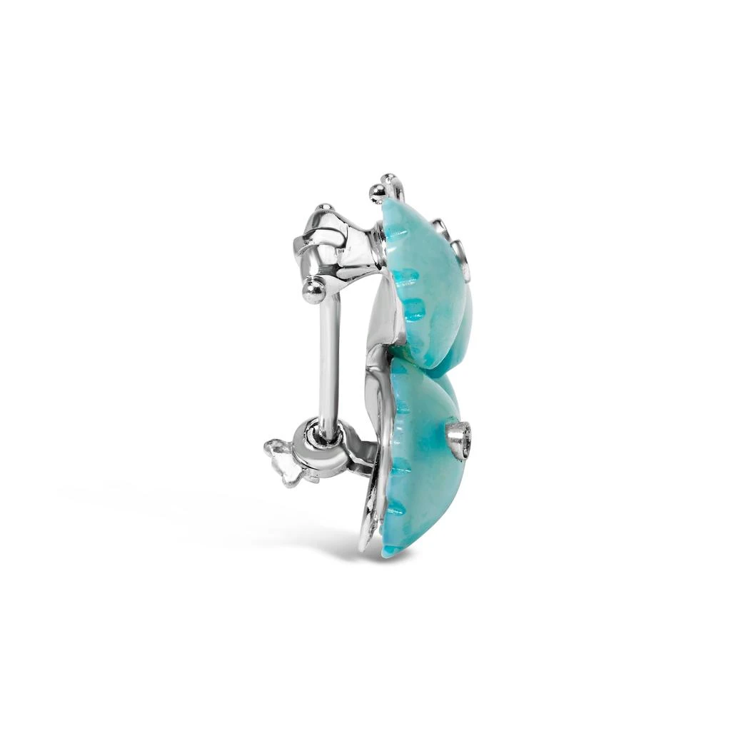 商品Haus of Brilliance|18K White Gold Blue Mother of Pearl and Diamond Accent Butterfly Pin Brooch,价格¥17001,第3张图片详细描述