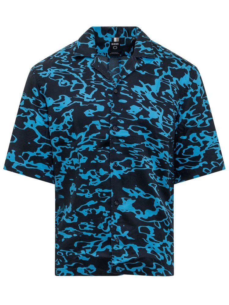 商品Hugo Boss|Boss Hugo Boss Allover Printed Short-Sleeved Shirt,价格¥414,第1张图片