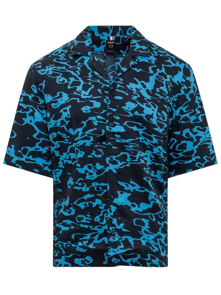 商品Hugo Boss|Boss Hugo Boss Allover Printed Short-Sleeved Shirt,价格¥619,第1张图片