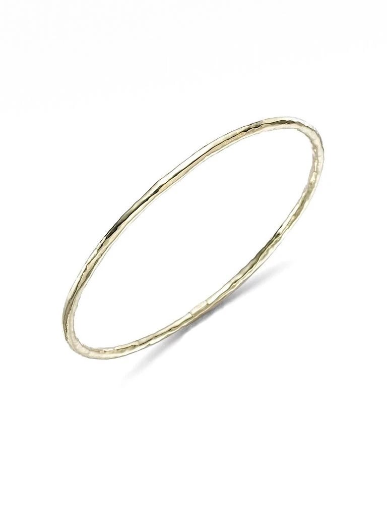 商品Ippolita|Classico Thin 18K Yellow Gold Hammered Bangle Bracelet,价格¥9579,第1张图片