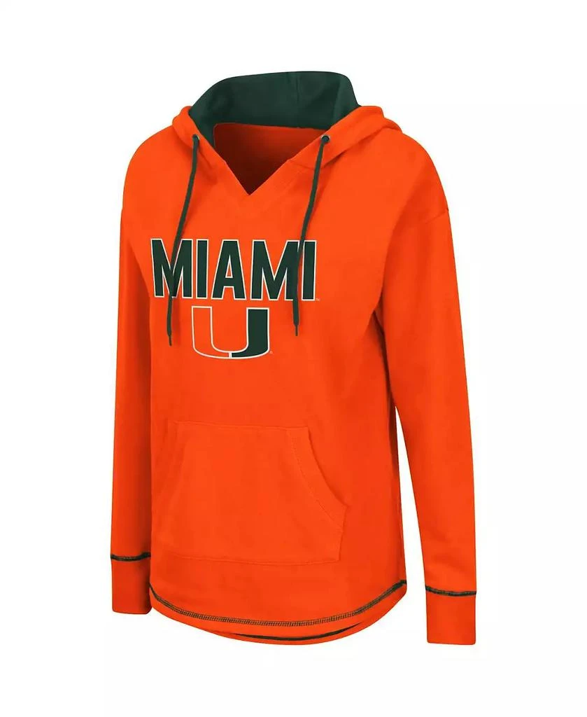 商品Colosseum|Women's Orange Miami Hurricanes Tunic Pullover Hoodie,价格¥278,第2张图片详细描述