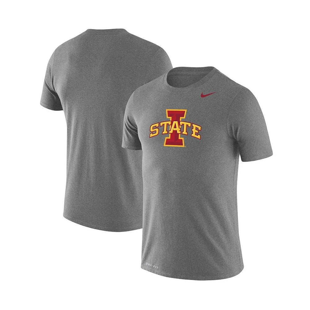 商品NIKE|Men's Heathered Gray Iowa State Cyclones School Logo Legend Performance T-shirt,价格¥299,第1张图片