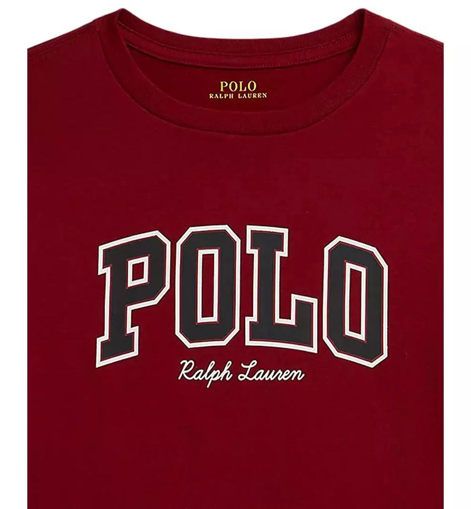 商品Ralph Lauren|Boys 8-20 Logo Cotton Long-Sleeve Tee,价格¥257,第3张图片详细描述