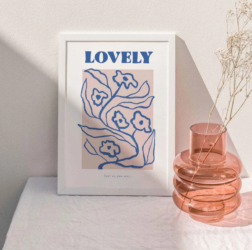 商品Damselfly|Lovely a4 print blue,价格¥261,第2张图片详细描述