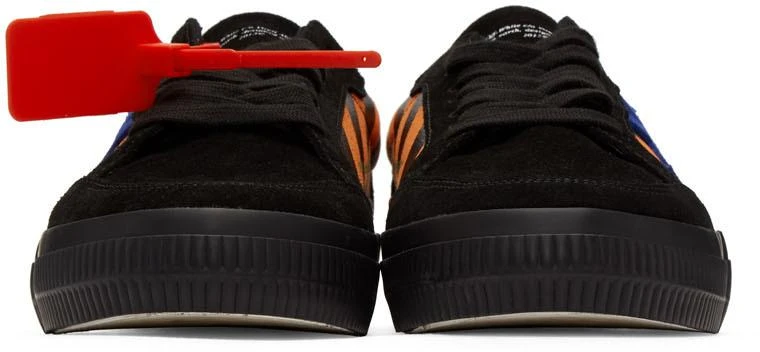 商品Off-White|Black & Orange Diag Low Vulcanized Sneakers,价格¥2704,第2张图片详细描述