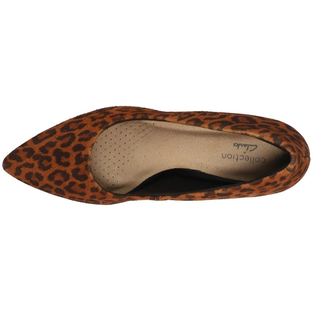 商品Clarks|Illeana Tulip Leopard Pointed Toe Pumps,价格¥265,第4张图片详细描述