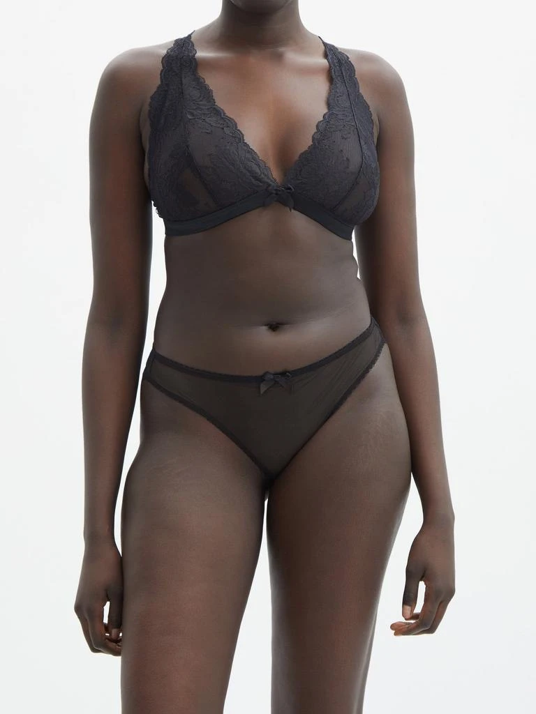 商品L'Agent by Agent Provocateur|Yara underwired lace and mesh bra,价格¥306,第2张图片详细描述