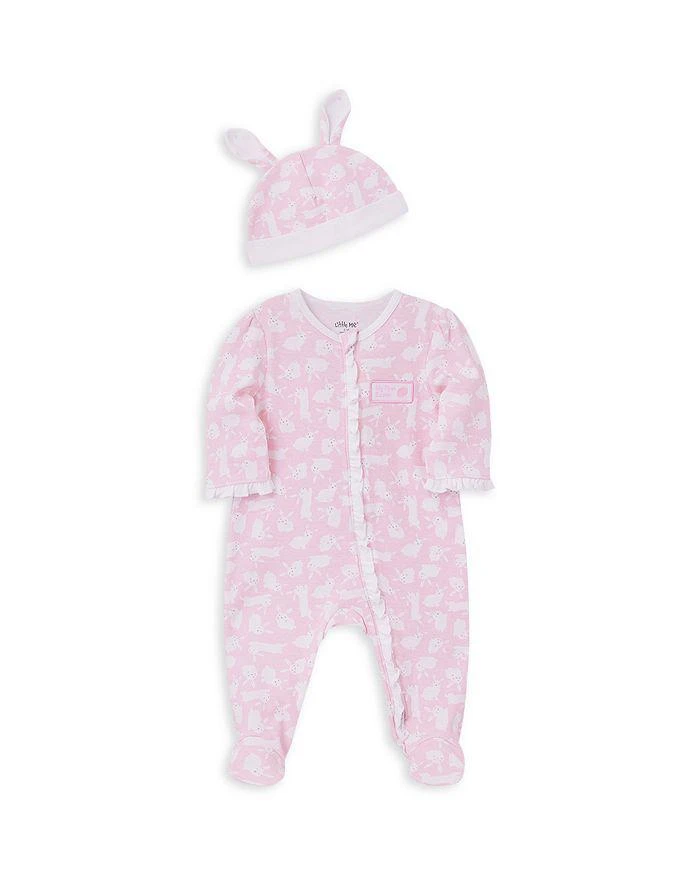 商品Little Me|Girls' Bunny Cotton Footie & Hat Set - Baby,价格¥192,第3张图片详细描述