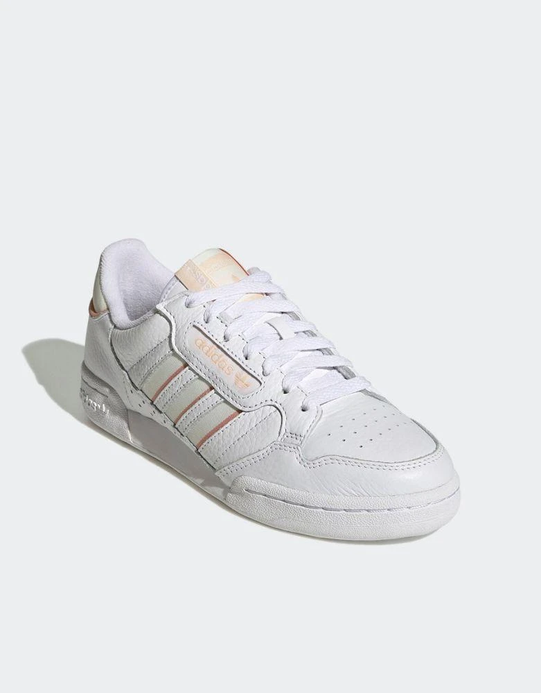 商品Adidas|adidas Originals continental 80s trainer in white and orange,价格¥813,第4张图片详细描述