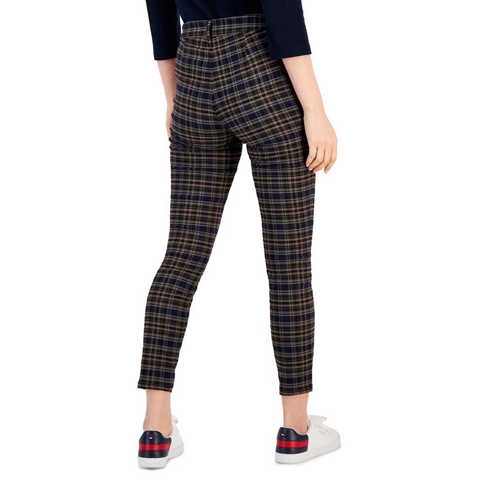 商品Tommy Hilfiger|Women's Plaid Tribeca Skinny-Leg Ankle Pants,价格¥504,第4张图片详细描述