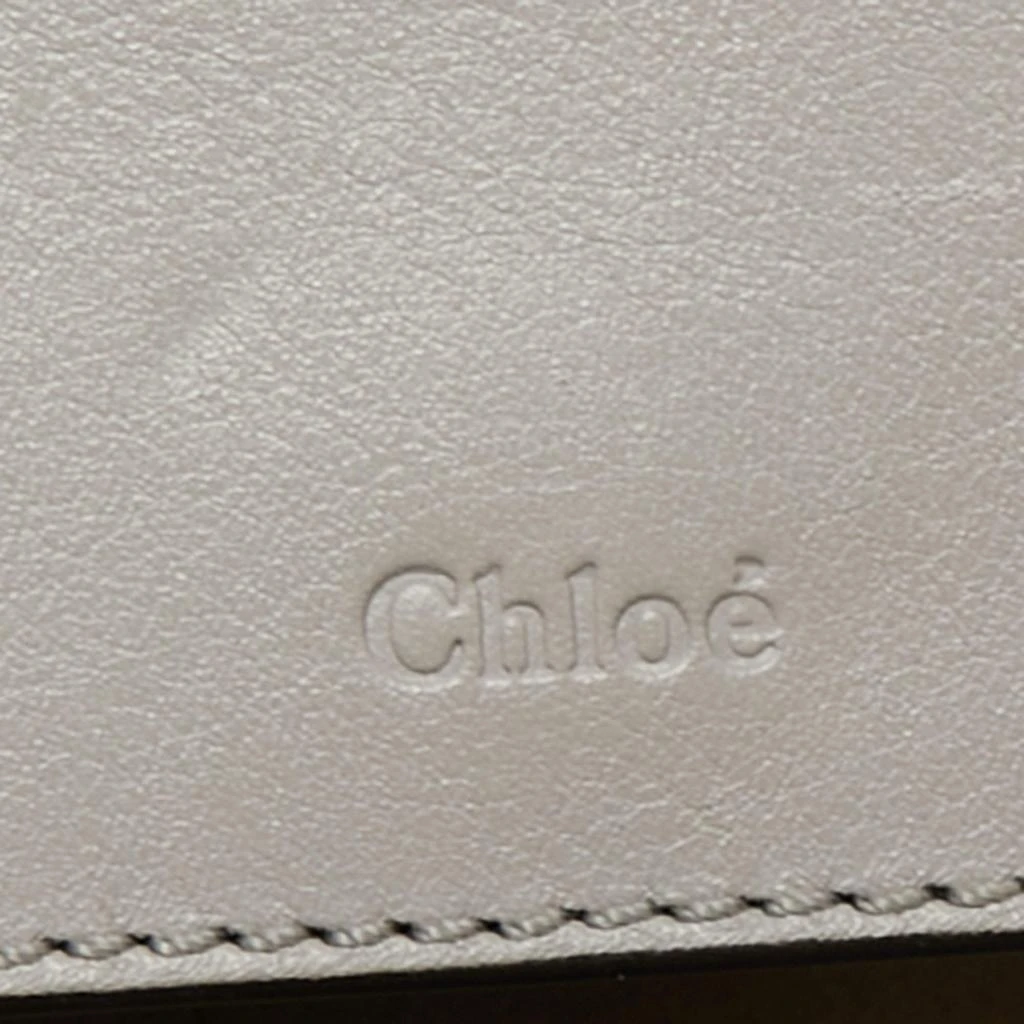 Chloe Grey Croc Embossed Leather C Vanity Crossbody Bag 商品