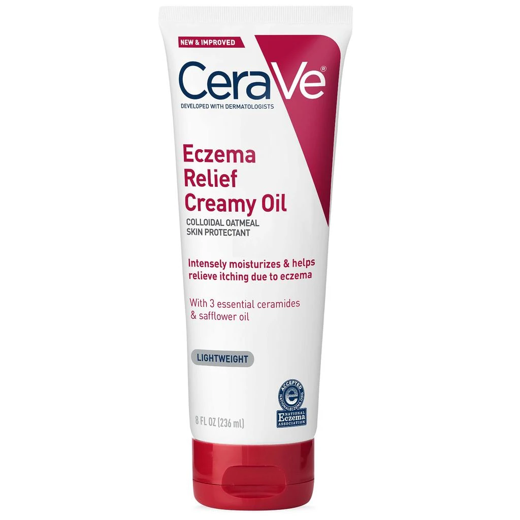 商品CeraVe|Cerave Eczema Relief Creamy Body Oil with Colloidal Oatmeal,价格¥150,第1张图片