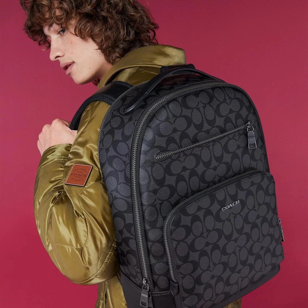 商品Coach|Coach Outlet Ethan Backpack In Signature Canvas,价格¥2330,第5张图片详细描述