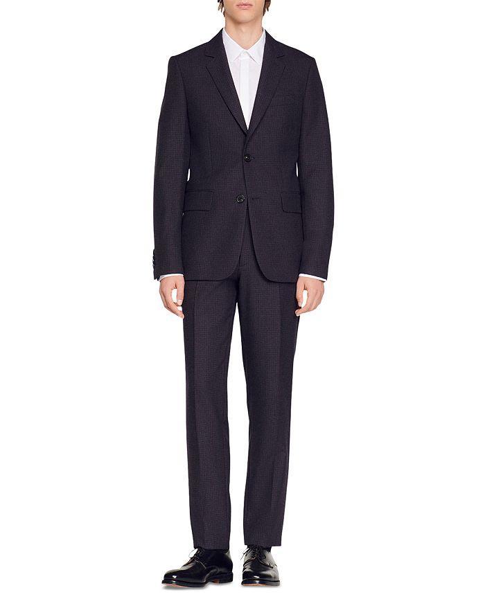 商品Sandro|Formal Houndstooth Classic Fit Suit Jacket,价格¥5544,第3张图片详细描述