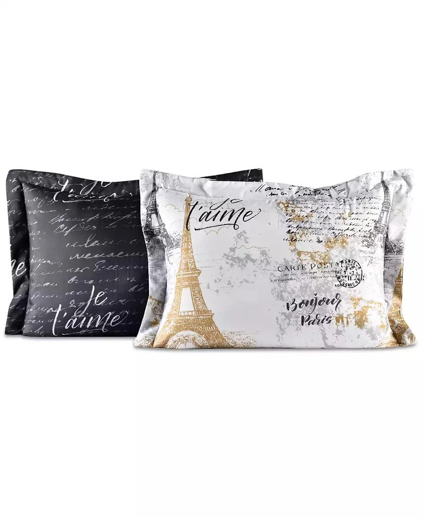 商品Fairfield Square Collection|Paris Gold Reversible 8 Pc. Comforter Sets, Exclusively at Macy’s,价格¥222,第5张图片详细描述