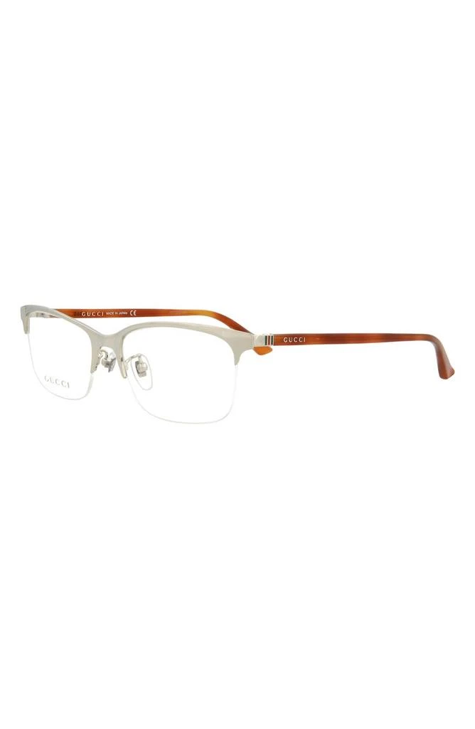 商品Gucci|56mm Rectangle Fashion Optical Glasses,价格¥1117,第2张图片详细描述