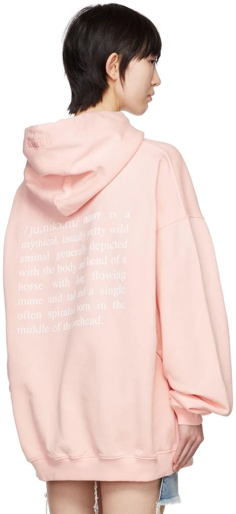 商品Vetements|粉色 Unicorn 连帽衫,价格¥2841,第3张图片详细描述
