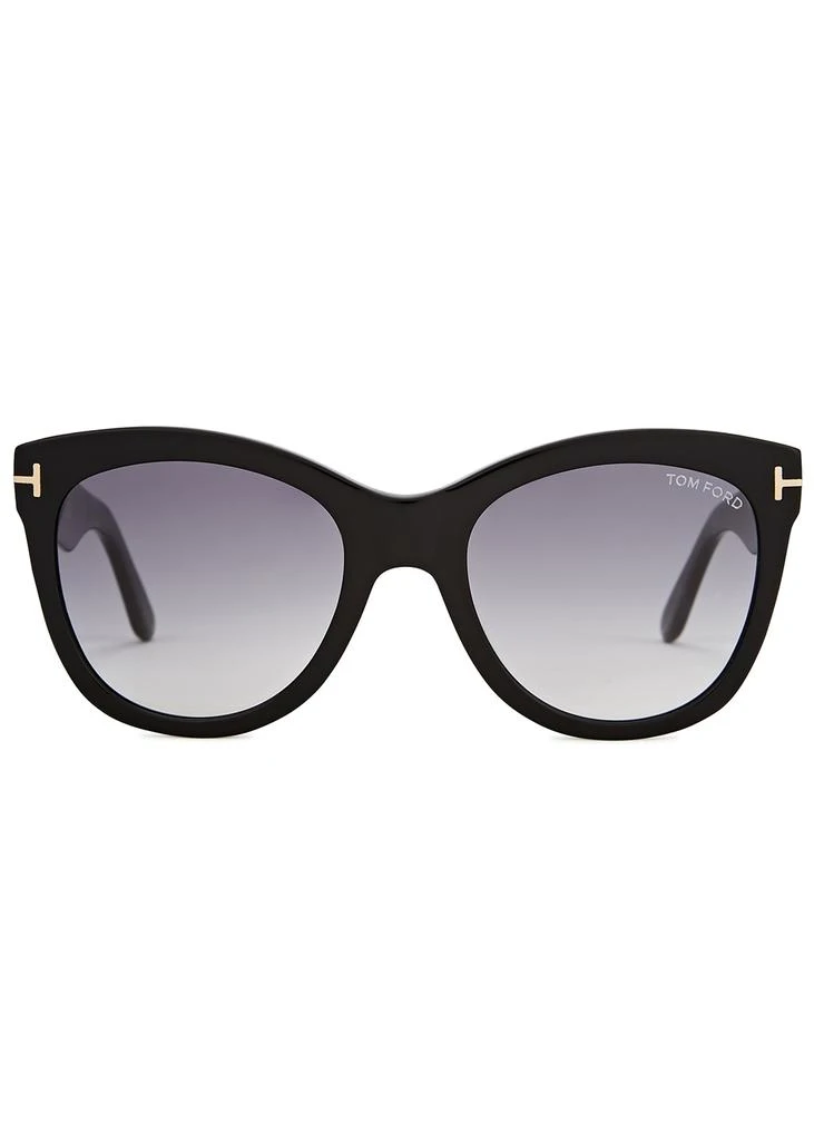 商品Tom Ford|Wallace black round-frame sunglasses,价格¥2528,第2张图片详细描述