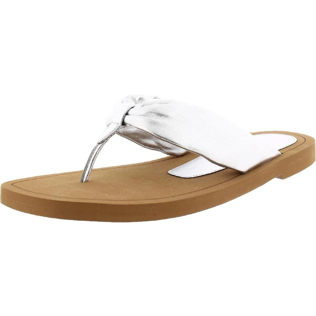 商品Stuart Weitzman|Stuart Weitzman Womens Cassie Faux Leather Slip-On Flip-Flops,价格¥323,第1张图片