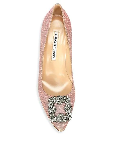 商品Manolo Blahnik|Hangisi 70 经典中鞋,价格¥7669,第5张图片详细描述