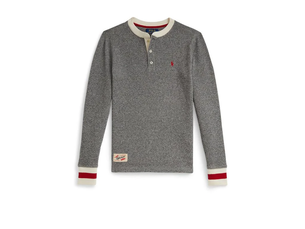 商品Ralph Lauren|Waffle-Knit Cotton Henley Shirt (Big Kid),价格¥437,第1张图片