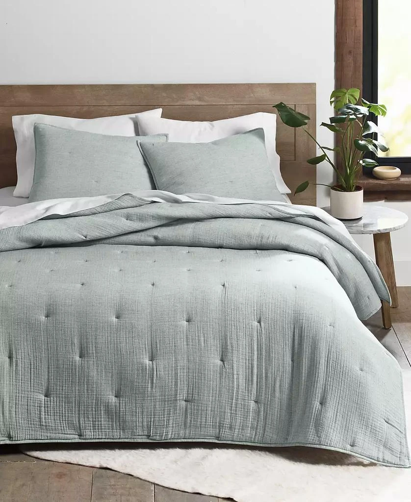 商品Oake|LAST ACT! Airy Gauze Stripe Coverlet, King, Exclusively at Macy’s,价格¥405,第1张图片