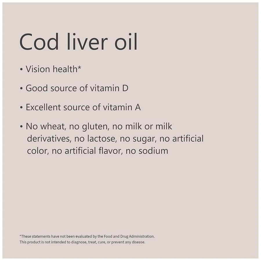 Cod Liver Oil 415 mg Softgels (300 days) 商品