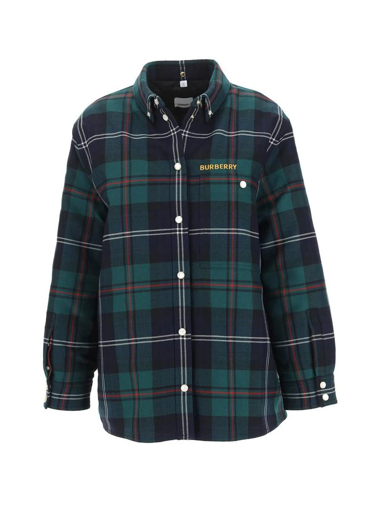 商品Burberry|Burberry Checked Long-Sleeved Shirt,价格¥6816,第1张图片
