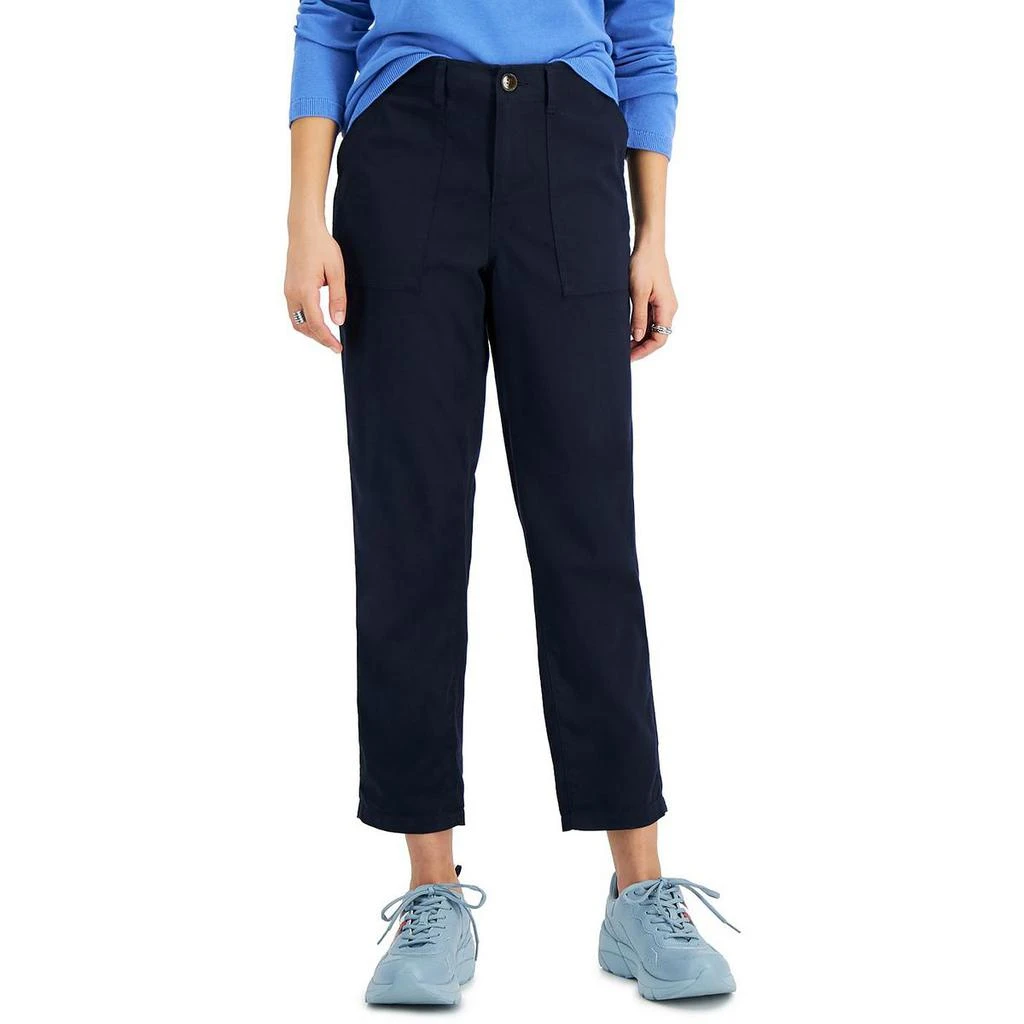 商品Tommy Hilfiger|Tommy Hilfiger Womens Utility Stretch Cropped Pants,价格¥77,第1张图片