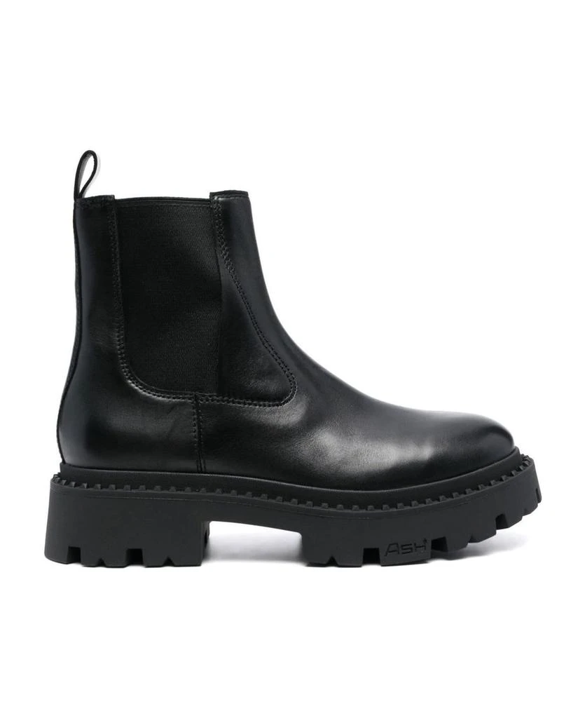 商品Ash|Ash Black Calf Leather Genesis Ankle Boots,价格¥1771,第1张图片