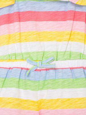 Baby Girl's Multi Striped Knitted Romper商品第3张图片规格展示